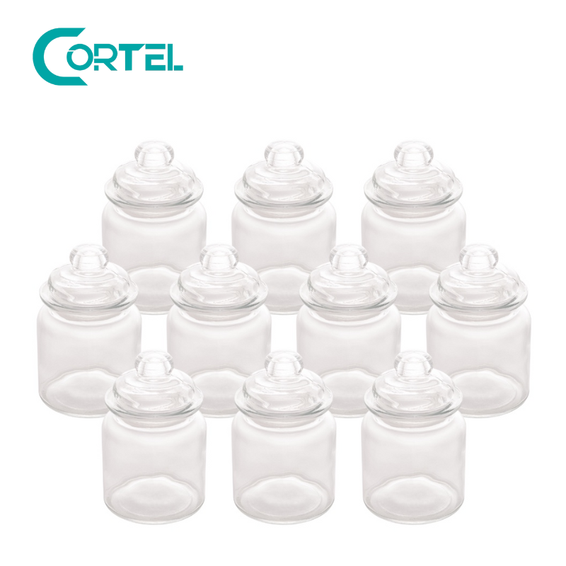 Kit Completo con 13 Ollas Herméticas de Borosilicato con Tapa