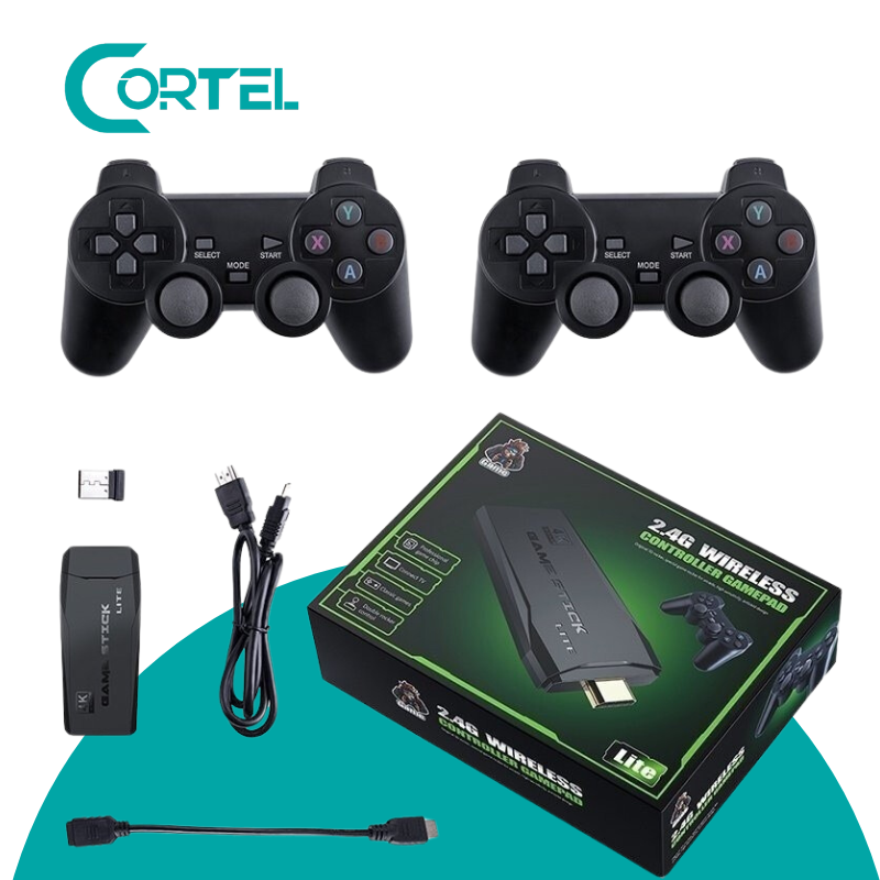 Kit 10 Mil Videojuegos Clásicos + 2 Consolas Inalámbricas